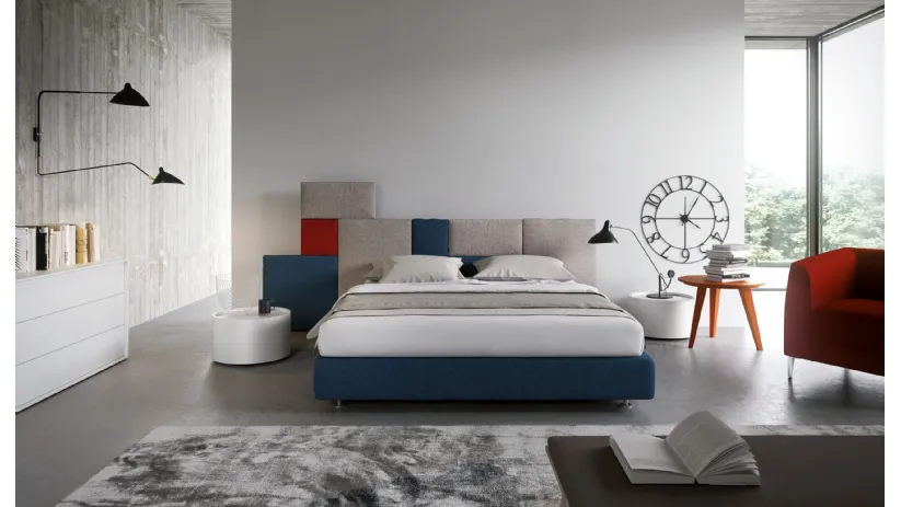Letto matrimoniale Pentagramma di Spagnol Mobili