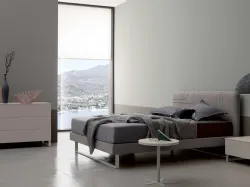 Letto in Nabuk Roger di Spagnol Mobili