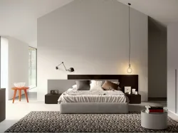 Letto matrimoniale sommier Turca Gold in tessuto di Spagnol Mobili