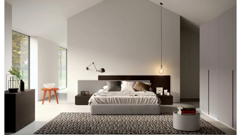Letto matrimoniale sommier Turca Gold in tessuto di Spagnol Mobili