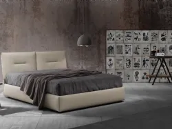 Letto in ecopelle con box contenitore Zoè uno Ring 28 di Excò