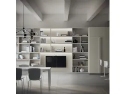 Libreria Living Carattere Grigio Gabbiano di Scavolini