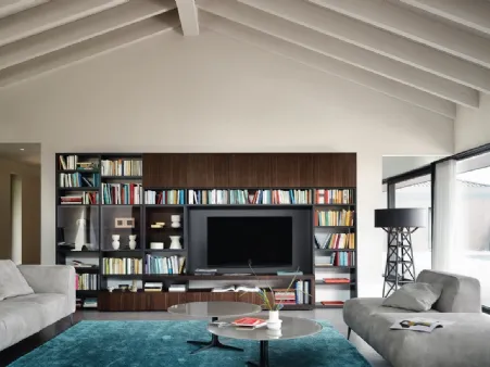 Libreria con vano porta TV Modo M6C61 di Sangiacomo