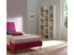 Libreria in laccato opaco bianco Outline SC210 di Moretti Compact