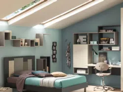 Libreria in melaminico e  laccato YC317 di Moretti Compact