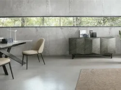 Madia Dalia 180 in laccato spazzolato di Target Point