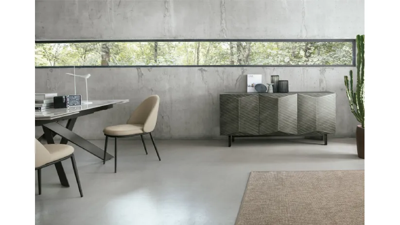 Madia Dalia 180 in laccato spazzolato di Target Point