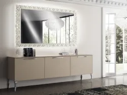 Madia Living Exclusiva in Pelle Grigio Perla di Scavolini