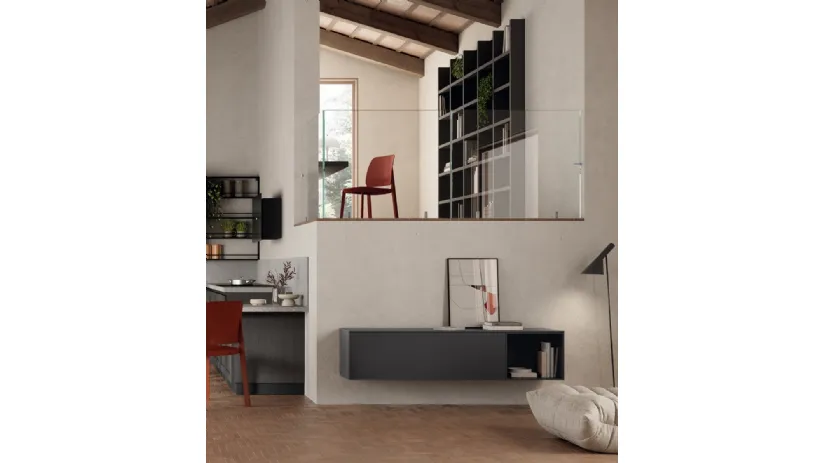 Madia sospesa Living Regola di Scavolini