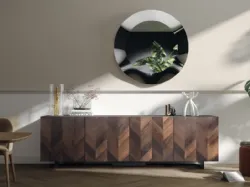 Madia Sideboard 05 con anta impiallacciata di Scavolini
