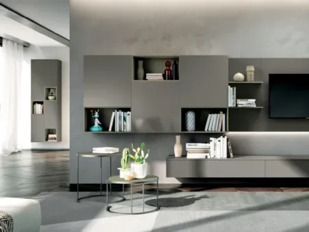 Parete Attrezzata Living 830 di Spagnol Mobili