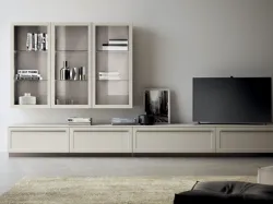 Parete Attrezzata Living Carattere Laccato opaco Tortora di Scavolini