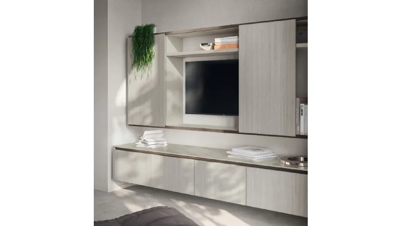 Parete Attrezzata Living Libra in decorativo Oriental Light di Scavolini