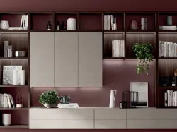 Parete Attrezzata Living Mood in decorativo Larice Nuance di Scavolini