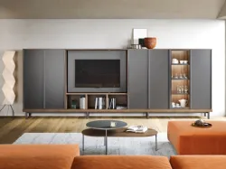Parete Attrezzata Pannelli TV 01 di Novamobili