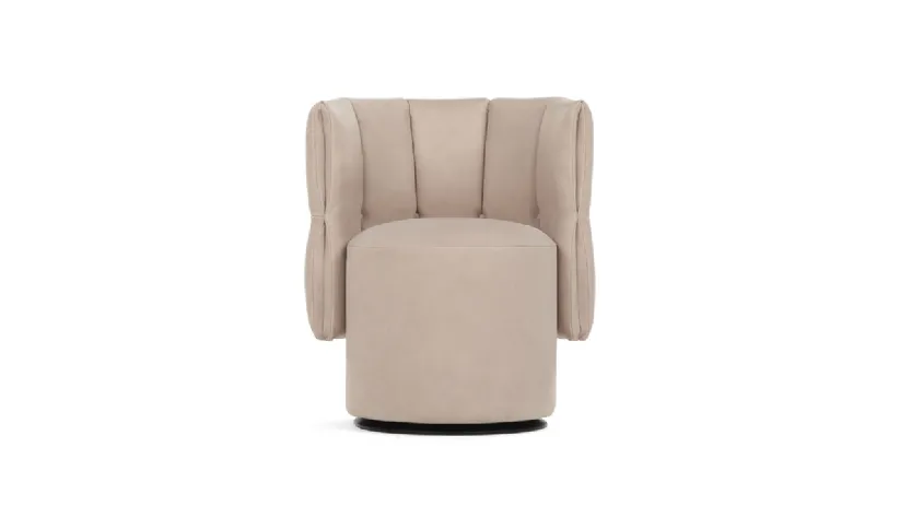 Poltroncina di design in pelle Madame G di Calia