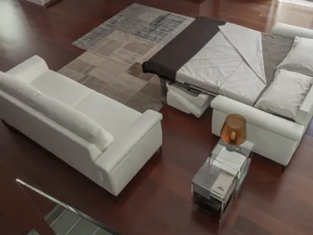 Divano Letto in pelle Beta di Calia