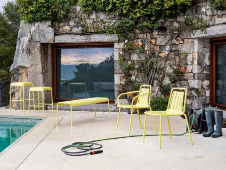 Sgabello in metallo Easy di Connubia