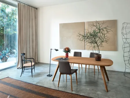Tavolo Bistrot Rovere Nodato Caramello di Sangiacomo