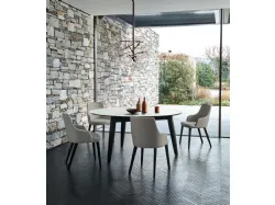 Tavolo Convivio Ceramica Statuarietto Tondo di Sangiacomo