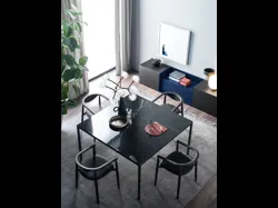 Tavolo quadrato Filo in Light Stone di Novamobili