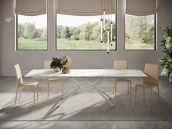 Tavolo Hunter in SuperMarmo di Bontempi