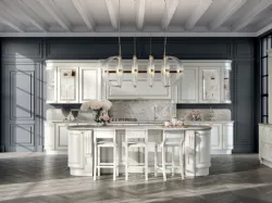 Cucina Classica Baltimora Bianco ed Oro di Scavolini