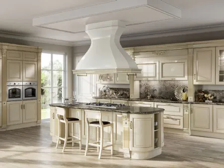 Cucina Classica Baltimora in laccato opaco Beige di Scavolini