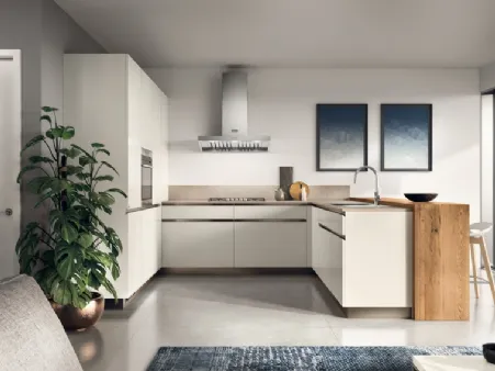 Cucina Moderna Boxi in laccato Bianco di Scavolini