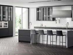 Cucina Moderna Carattere Grigio Ferro di Scavolini