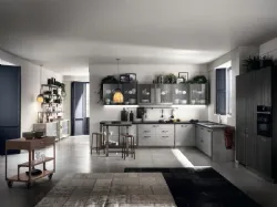 Cucina Moderna Diesel get Together Industrial Showcases di Scavolini