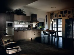 Cucina Moderna Diesel Social Kitchen in Ruxe Grey con penisola di Scavolini