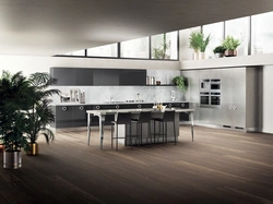 Cucina Moderna angolare Exclusiva 09 in laccato lucido Grigio Ferro di Scavolini