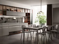 Cucina Moderna Formalia laccato opaco Grigio Titanio di Scavolini