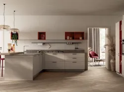 Cucina Moderna con penisola Moda 07 di Scavolini