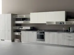 Cucina Moderna Mood in Rovere Actual e Bianco Puro di Scavolini