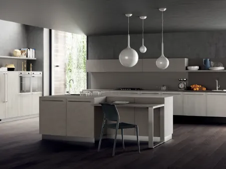 Cucina Moderna Mood in Rovere Fade e Vertigo di Scavolini