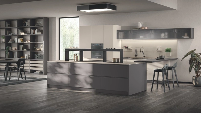 Cucina Moderna con penisola Motus 02 di Scavolini