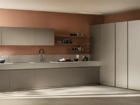 Cucina Moderna Poetica 04 in laccato e melaminico di Scavolini