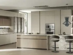 Cucina DeLinea in Biomalta Argilla Lima e Rovere Dune di Scavolini