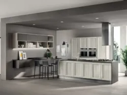 Cucina Evolution decorativo Rovere Artic di Scavolini