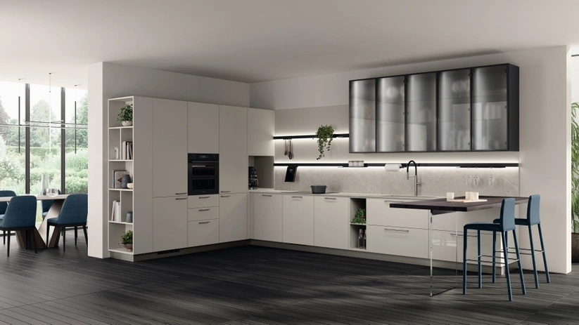 Cucina su misura ad angolo Moda 01 di Scavolini