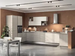 Cucina su misura Urban & Urban Minimal in decorativo Larice Pasha di Scavolini