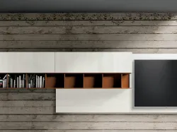 Parete Attrezzata Boiserie Quadro in melaminico di MobilOfficeFurniture