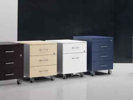 Cassettiere per Ufficio su ruote proposte in materiali diversi di MobilOfficeFurniture