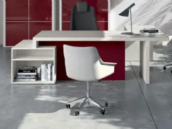 Scrivania Executive Plus in legno e laccato opaco di MobilOfficeFurniture