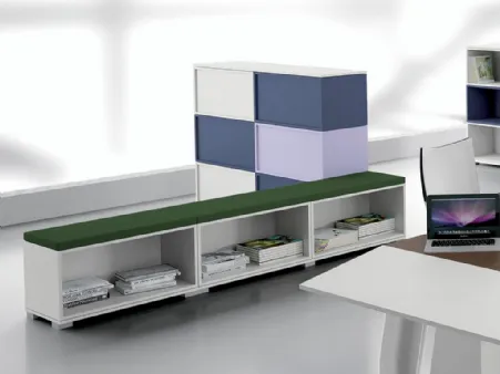 Cassettiera Halite in melaminico e laccato di MobilOfficeFurniture