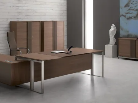 Scrivania Infinity Prestige in legno di MobilOfficeFurniture