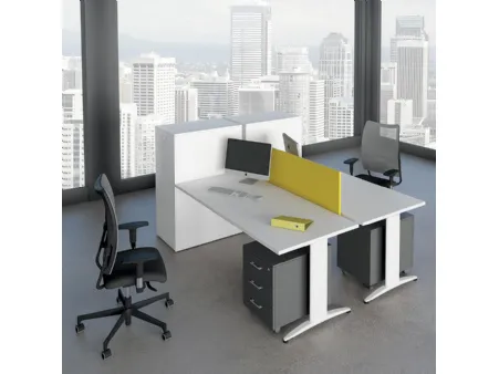 Scrivania operativa Krial in melaminico di MobilOfficeFurniture