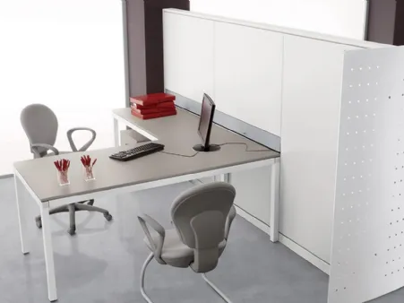 Parete divisoria che separa senza chiudere Open Space in melaminico e lamiera di MobilOfficeFurniture